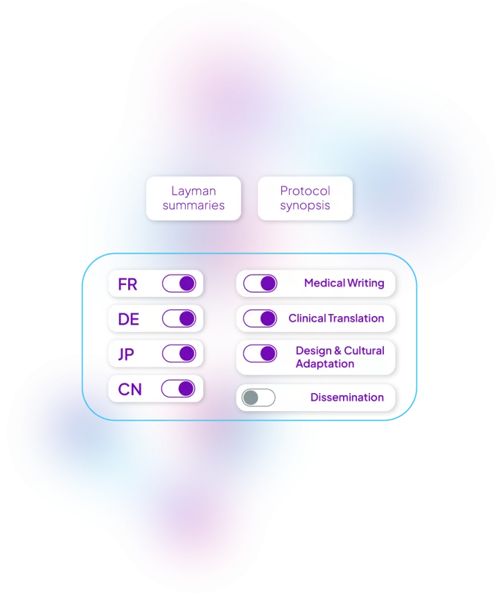 layman summaries translation